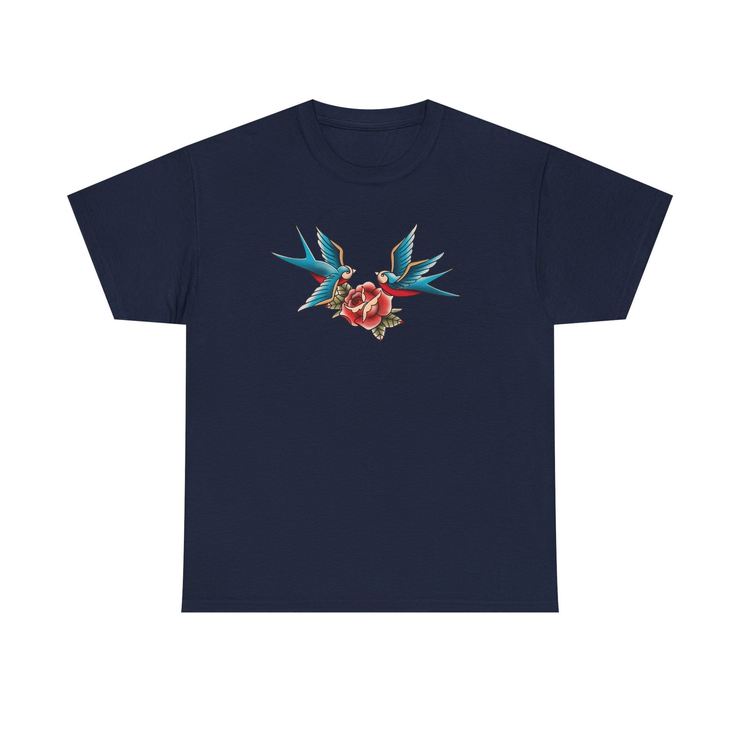 Vintage-Inspired Tattoo Tee | Unisex Heavy Cotton Shirt, Bohemian Style Tee, Gift for Him/Her, Retro Graphic T-Shirt, Casual Fashion