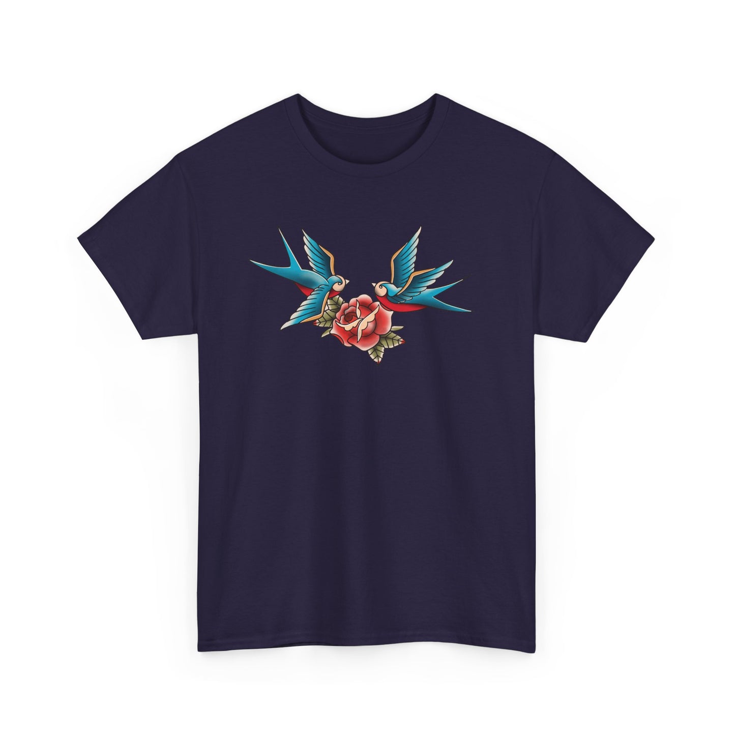 Vintage-Inspired Tattoo Tee | Unisex Heavy Cotton Shirt, Bohemian Style Tee, Gift for Him/Her, Retro Graphic T-Shirt, Casual Fashion
