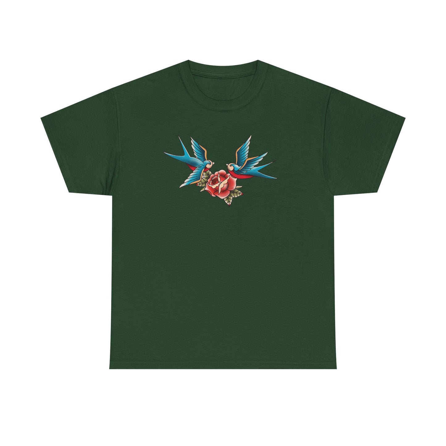 Vintage-Inspired Tattoo Tee | Unisex Heavy Cotton Shirt, Bohemian Style Tee, Gift for Him/Her, Retro Graphic T-Shirt, Casual Fashion