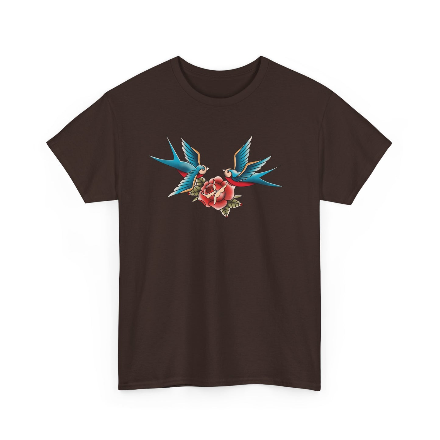 Vintage-Inspired Tattoo Tee | Unisex Heavy Cotton Shirt, Bohemian Style Tee, Gift for Him/Her, Retro Graphic T-Shirt, Casual Fashion