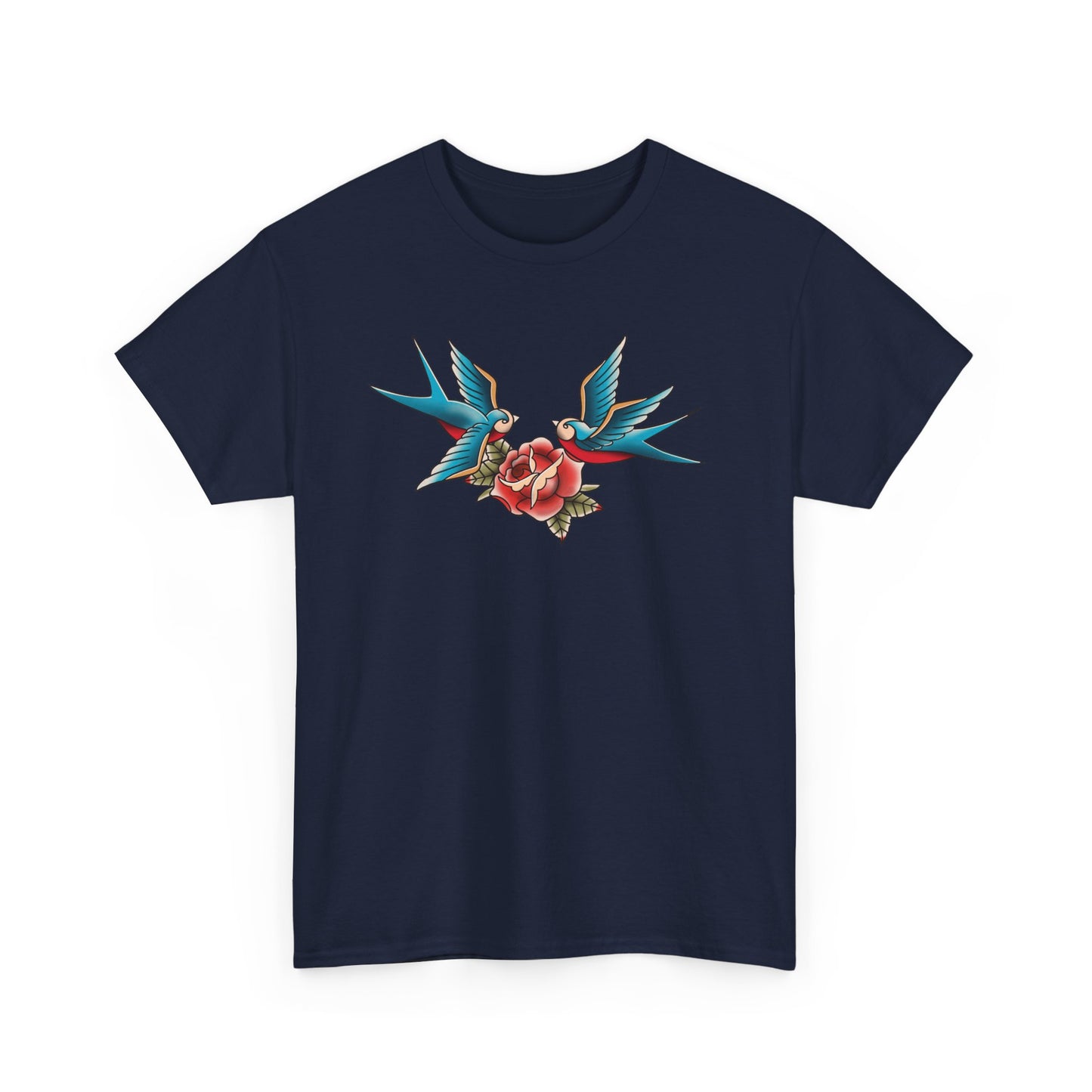 Vintage-Inspired Tattoo Tee | Unisex Heavy Cotton Shirt, Bohemian Style Tee, Gift for Him/Her, Retro Graphic T-Shirt, Casual Fashion