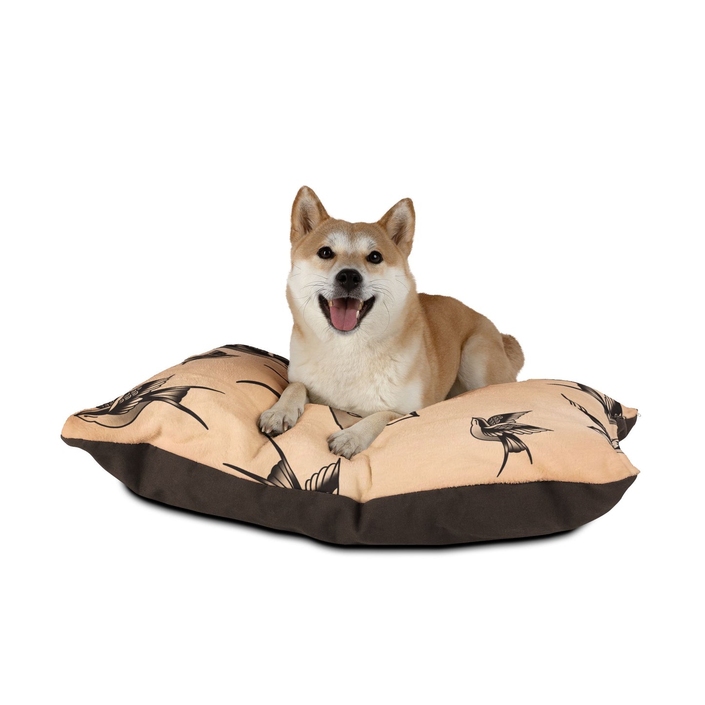 Good Boy Good Girl Pet Bed – Gothic Glam Tattoo Style - Traditional Tattoo Swallow Design