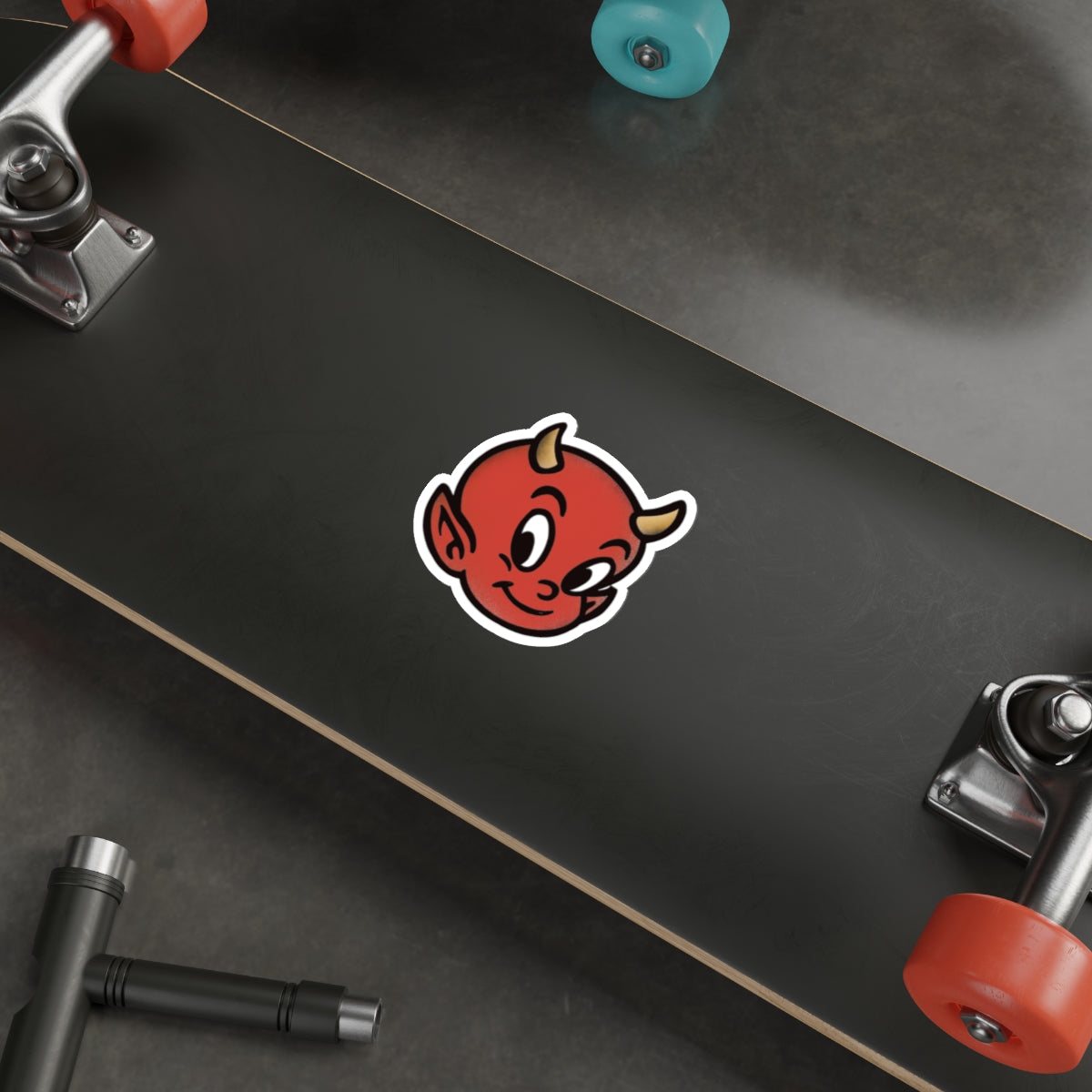 Hot Stuff Playful Devil Die-Cut Stickers | Fun Decor for Laptops, Water Bottles, Scrapbooking, Halloween, Gifts