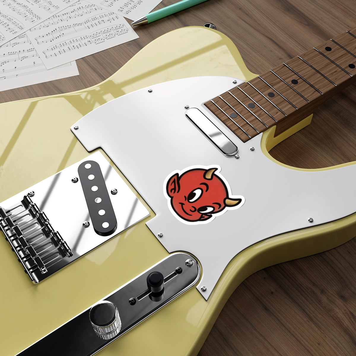 Hot Stuff Playful Devil Die-Cut Stickers | Fun Decor for Laptops, Water Bottles, Scrapbooking, Halloween, Gifts