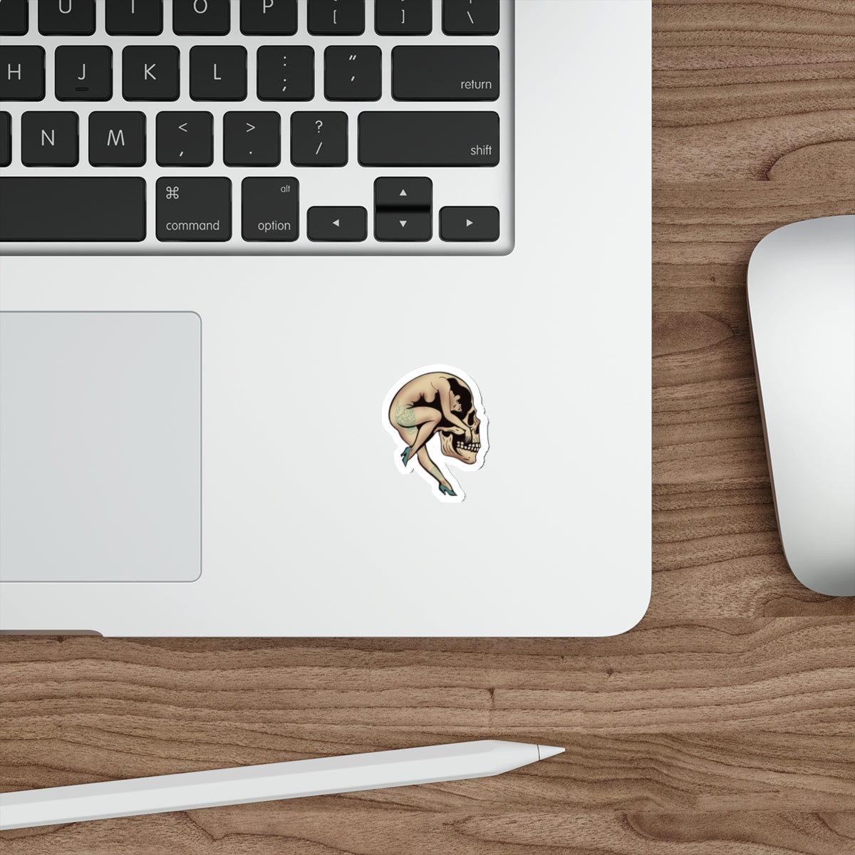Skull Woman Die-Cut Stickers | Fun Decor for Laptops, Water Bottles, Scrapbooking, Halloween, Gifts