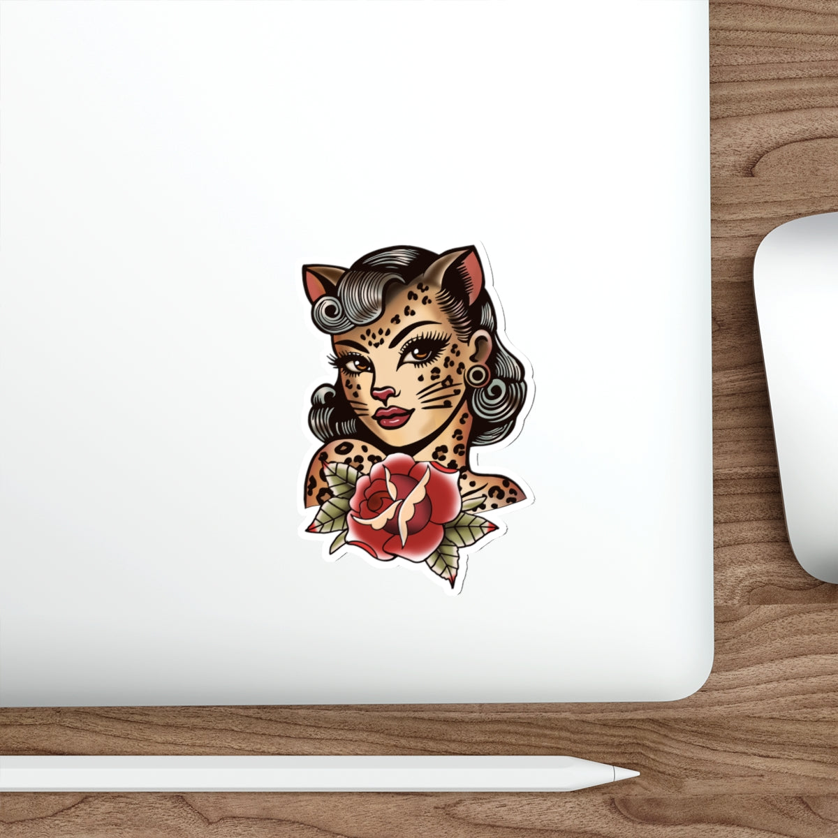 Kitty Babe Playful Devil Die-Cut Stickers | Fun Decor for Laptops, Water Bottles, Scrapbooking, Halloween, Gifts