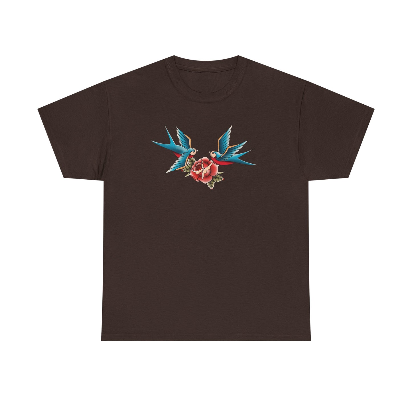 Vintage-Inspired Tattoo Tee | Unisex Heavy Cotton Shirt, Bohemian Style Tee, Gift for Him/Her, Retro Graphic T-Shirt, Casual Fashion