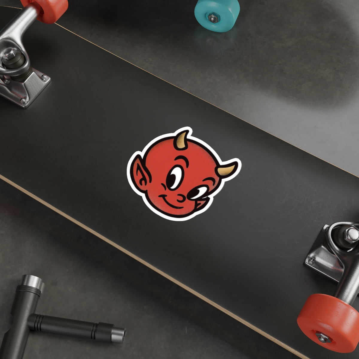 Hot Stuff Playful Devil Die-Cut Stickers | Fun Decor for Laptops, Water Bottles, Scrapbooking, Halloween, Gifts