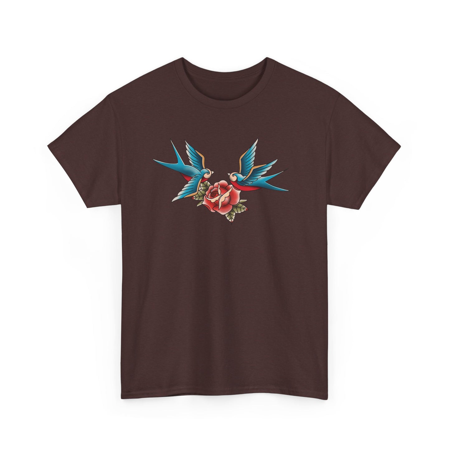 Vintage-Inspired Tattoo Tee | Unisex Heavy Cotton Shirt, Bohemian Style Tee, Gift for Him/Her, Retro Graphic T-Shirt, Casual Fashion