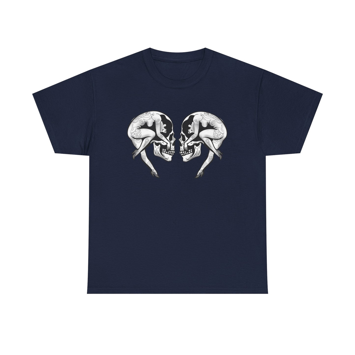 Mirrored  Skull Woman Tattoo - Femme Fatale - Unisex Tee