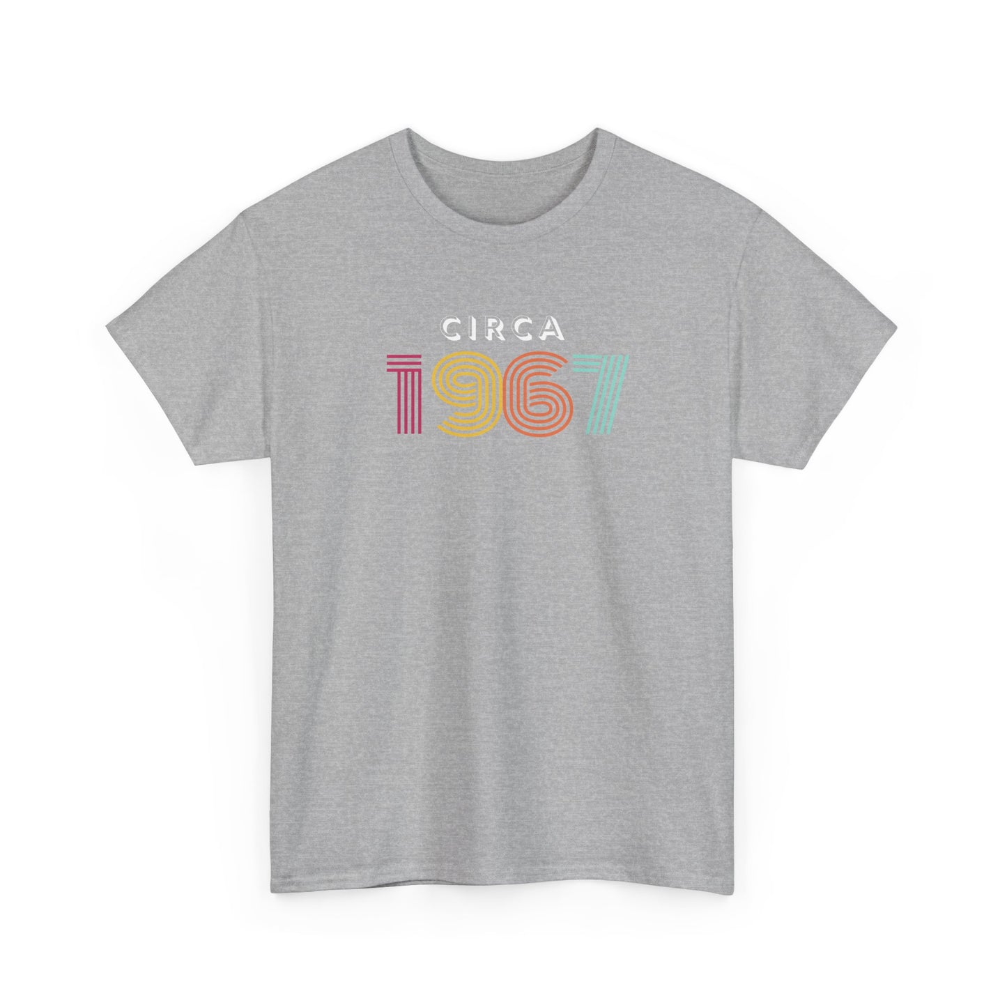Retro Font Unisex Tee - circa 1967 Vintage Style Shirt