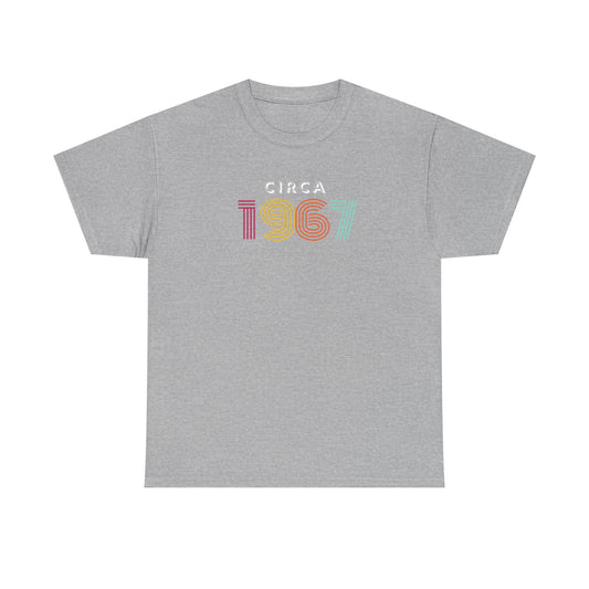 Retro Font Unisex Tee - circa 1967 Vintage Style Shirt