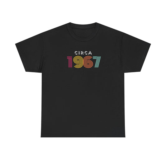 Retro Font Unisex Tee - circa 1967 Vintage Style Shirt